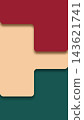 Abstract geometric background showcasing minimalist rounded shapes in dark red beige and deep teal designed, modern digital projects and artistic presentations 143621741