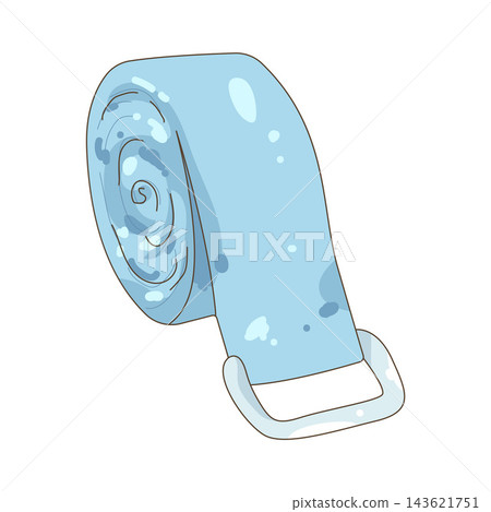 Illustration of yoga strap Illustration of yoga strap 143621751