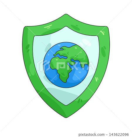Illustration of earth protection Illustration of earth protection 143622096