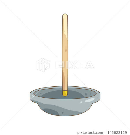 Illustration of yoga incense stick Illustration of yoga incense stick 143622129
