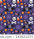 Cute Halloween seamless pattern 143622255