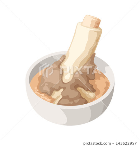 Illustration of Beef Bone Meatball 143622957