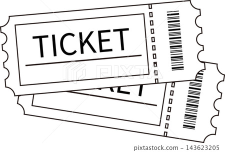 Set of two simple white tickets Set of two simple white tickets 143623205