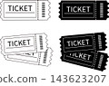 Black Ticket, White Ticket, Event Admission Ticket Set 143623207