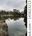 城市中心有一個有大池塘的公園 143623213