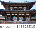 法隆寺正門外觀(奈良縣生駒郡斑鳩町) 法隆寺正門外觀(奈良縣生駒郡斑鳩町) 143623515
