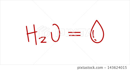 h2o hand drawn chemistry equation h2o hand drawn chemistry equation 143624015