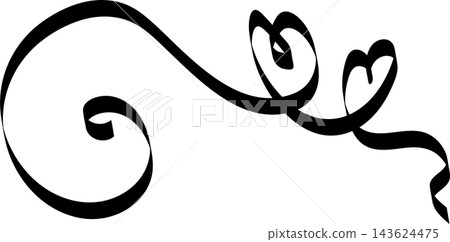 Ribbons heart shapes, valentine, celebration, love 143624475