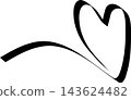 Ribbons heart shapes, valentine, celebration, love 143624482