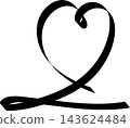Ribbons heart shapes, valentine, celebration, love 143624484