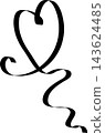 Ribbons heart shapes, valentine, celebration, love 143624485