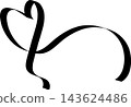 Ribbons heart shapes, valentine, celebration, love 143624486