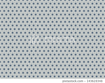 A background illustration featuring the hemp leaf pattern. A delicate and traditional Japanese design with elegant and calming hexagonal stars and triangles in navy and off-white. A background illustration featuring the hemp leaf pattern. A delicate and traditional Japanese design with elegant and calming hexagonal stars and triangles in navy and off-white. 143628348