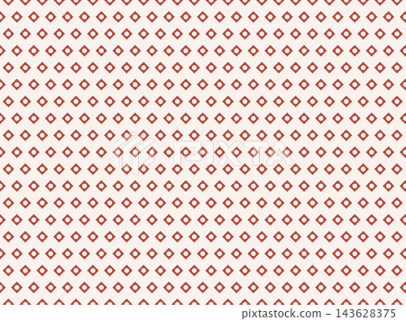 A background illustration featuring a kanoko pattern. A traditional Japanese pattern with a retro and vibrant vermilion red and small white diamond shapes arranged diagonally. 143628375