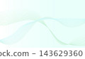 A translucent mint green wavy background illustration 143629360