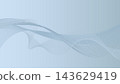 A background illustration featuring overlapping abstract waves in blue-gray. 143629419
