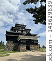 National Treasure Matsue Castle's castle tower 143629639