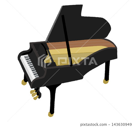 Hand-drawn style piano vector illustration Hand-drawn style piano vector illustration 143630949