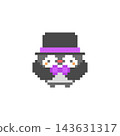 Dracula Penguin Pixel Art 143631317