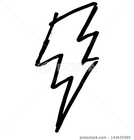 Hand drawn marker doodle lightning bolts icon illustration isolated on transparent background. Black ink scribble design element clip art for power energy stroke. Hand drawn marker doodle lightning bolts icon illustration isolated on transparent background. Black ink scribble design element clip art for power energy stroke. 143635995