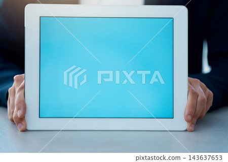 Hands, tablet or green screen closeup for business advertising, marketing or promotion in office. Display, person or show digital technology for social media, information or mockup space presentation Hands, tablet or green screen closeup for business advertising, marketing or promotion in office. Display, person or show digital technology for social media, information or mockup space presentation 143637653