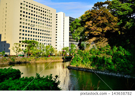 皇宮週邊地區：清水護城河及週邊辦公大樓。 143638782