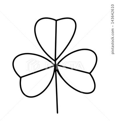 Vector isolated illustration of clover. St. Patrick's Day. Vector isolated illustration of clover. St. Patrick's Day. 143642610