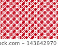 背景素材：日式現代骰子圖案，紅色 143642970