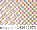 背景素材：日式現代骰子圖案，3種顏色 143642973