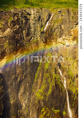 Voringsfossen waterfall, Mabodalen canyon Norway Voringsfossen waterfall, Mabodalen canyon Norway 143643359