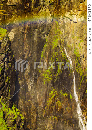 Voringsfossen waterfall, Mabodalen canyon Norway Voringsfossen waterfall, Mabodalen canyon Norway 143643520