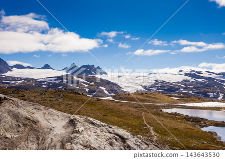 Mountains landscape. Norwegian route Sognefjellet 143643530