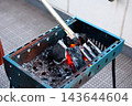 Barbecue Charcoal grilling 143644604