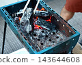 Barbecue Charcoal grilling 143644608
