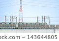 Train running on the bridge 143644805