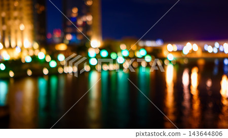 Bokeh effect of city lights Bokeh effect of city lights 143644806