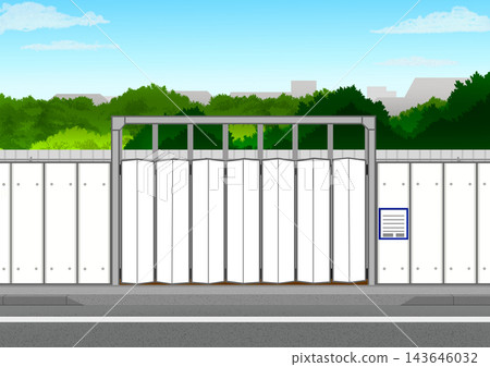Construction gate Construction gate 143646032