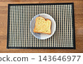 Danish toast served on Japanese tableware 143646977