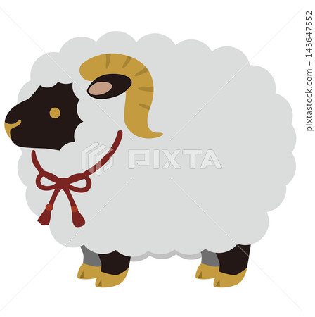 New Year's card template 143647552
