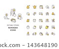 Icon set related to reminders and alerts Icon set related to reminders and alerts 143648190
