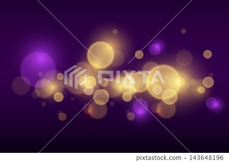 Abstract shimmering light particles floating on a dark purple backdrop Abstract shimmering light particles floating on a dark purple backdrop 143648196
