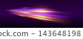 Dynamic glowing lines showing energy and movement on a dark background 143648198