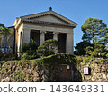 Historic building of Kurashiki beautiful area that shines in blue sky 143649331