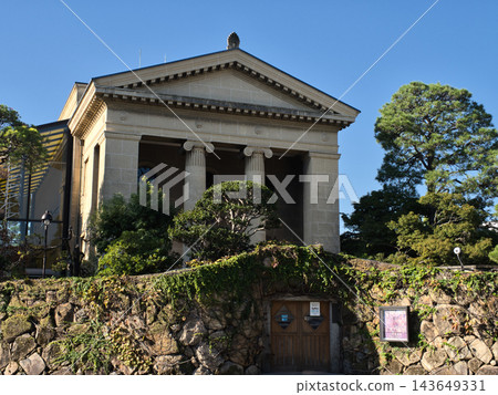 Historic building of Kurashiki beautiful area that shines in blue sky Historic building of Kurashiki beautiful area that shines in blue sky 143649331