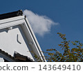 Autumn blue sky and white clouds 143649410