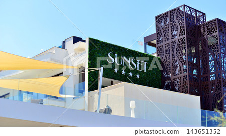 Cefalu, Italy. 21 August 2026.Hotel Sunset. This an attractive destination in Sicily. Cefalu, Italy. 21 August 2026.Hotel Sunset. This an attractive destination in Sicily. 143651352
