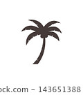 Palm tree summer logo template 143651388