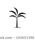 Palm tree summer logo template 143651390