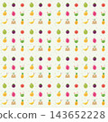 F006-Cute Thai fruit characters seamless pattern 143652228