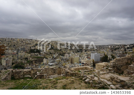 Streetscape of Amman, Jordan 143653398